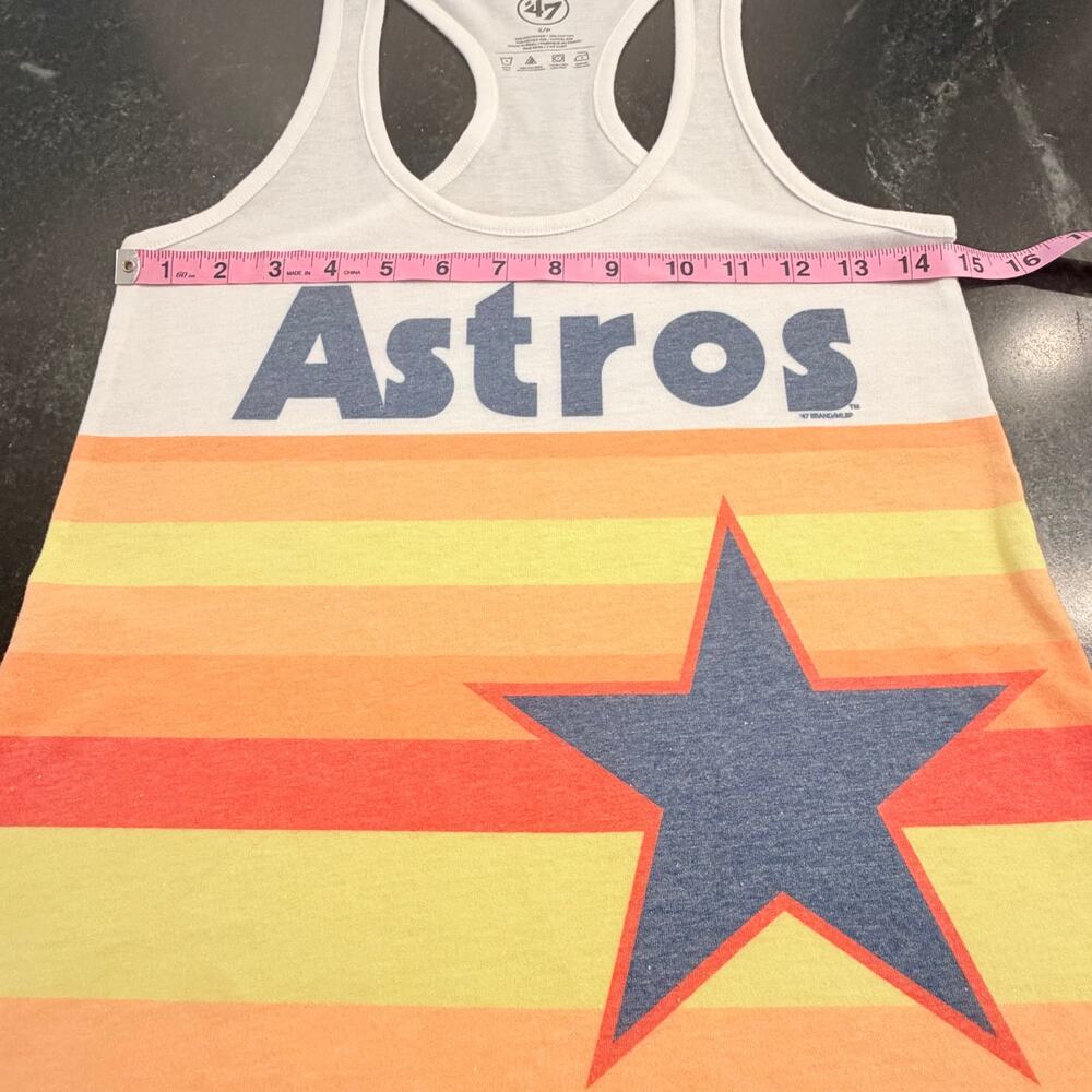 '47 Houston Astros Retro Rainbow Racerback Tank Small - Picture 9 of 9